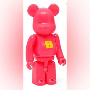 Medicom Bearbrick 100% Series 37 I-Basic Neon Pink/B Figure